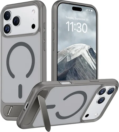 Vista 252 de Funda para iPhone 11 con compatibilidad magnética, [Soporte invisible incorporado][Compatible con MagSafe]