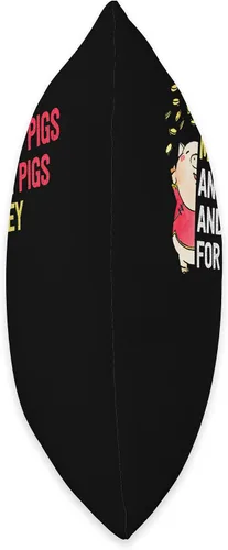 Vista 2 de All I Want Is Money Mini Pig Miniature Pigs Gift All I Want is Money and Mini Pet - Almohada para dueño de cerdos en miniatura, 16 x 16 pulgadas