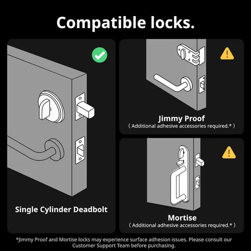 Vista 8 de SwitchBot Smart Lock Pro (plateado), actualización de cerrojo sin llave para cerrojos existentes, sin taladro para inquilinos, bloqueo automático