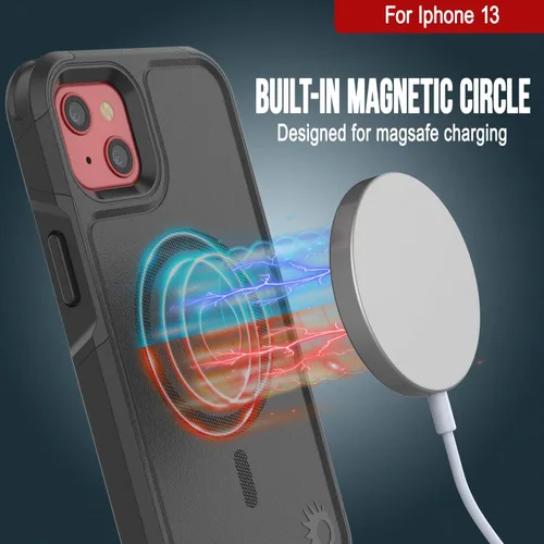 Vista 3 de PunkCase Funda [Serie Spartan 2.0] Funda transparente resistente con protector de pantalla de vidrio templado Protección de cuerpo completo ultra