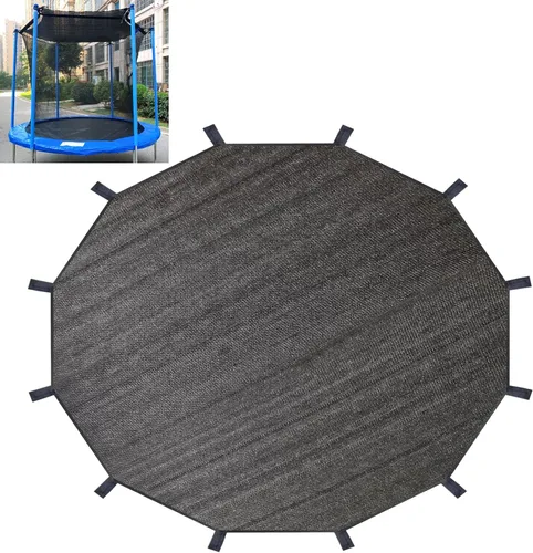 Vista 9 de Cubierta de Sombra para Trampolín, Cubierta de Trampolín para 8FT 10FT 12FT 14FT 16FT Poste Recto Trampolín Redondo Protección Solar, Fácil