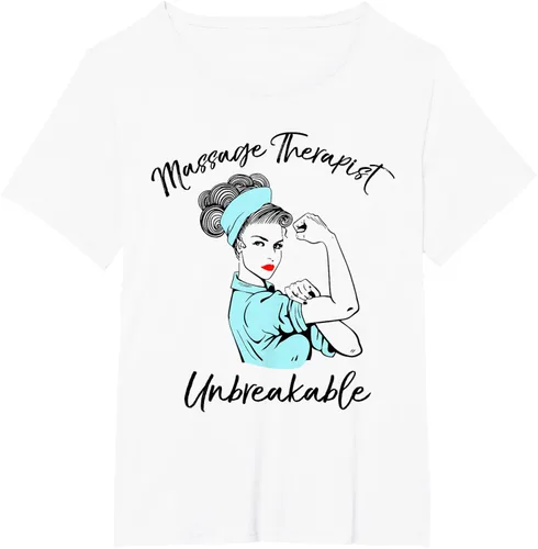 Vista 50 de Camiseta de masaje irrompible para terapeuta de masaje, Blanco, S