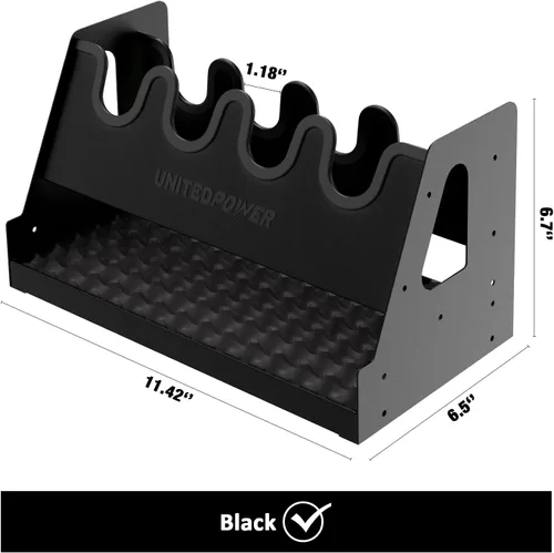 Vista 3 de UNITEDPOWER - Estante de metal para pistolas, soporte para armas de mano para almacenamiento en gabinete de armas, organizador seguro
