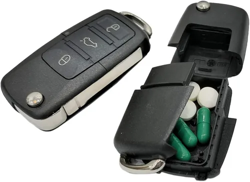 Vista 5 de Caja fuerte falsa para llaves de automóvil (paquete de 2) – Caja fuerte de desviación de llaves ultra realistas – Compartimento secreto oculto