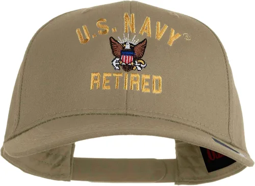Vista 16 de e4Hats.com Gorra bordada militar retirada de la Marina de los EE