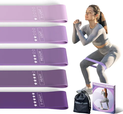 Vista 9 de Bandas de ejercicio de resistencia, bandas de resistencia para fitness en casa, estiramiento, entrenamiento de fuerza, terapia física, bandas