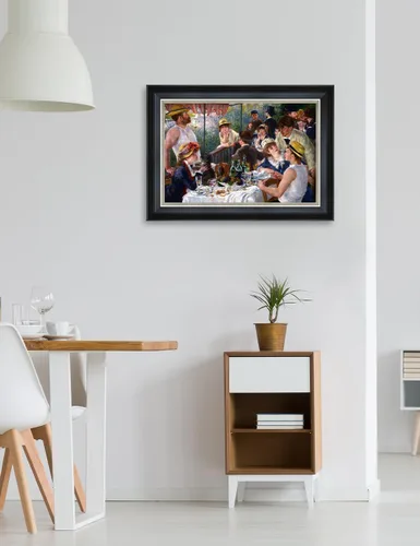 Vista 3 de DECORARTS - El almuerzo de los remeros de Pierre-Auguste Renoir. Impresiones giclée sobre lienzo. Mejora la decoración de tu hogar y oficina
