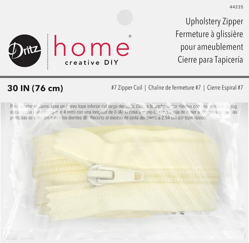 Vista 14 de Dritz Cremallera para tapicería, 24 pulgadas, 1 unidad, latón