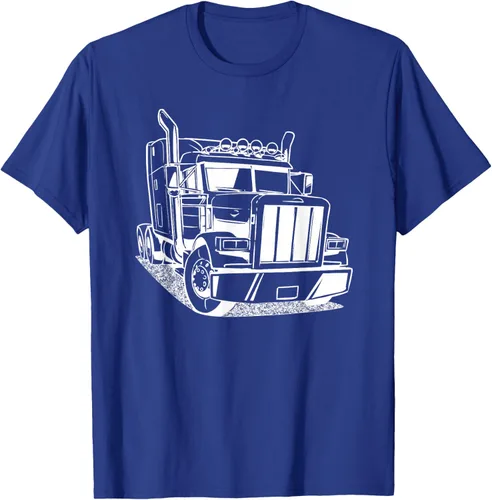Vista 20 de Diesel Big Rig 18 Wheeler - Camiseta de camionero para camionero, Negro, S