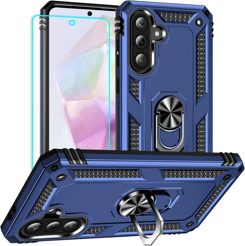 Vista 13 de Yiakeng Funda para Galaxy A32 5G, Samsung A32 5G, fundas protectoras de grado militar con anillo para Samsung Galaxy A32 5G (verde militar)