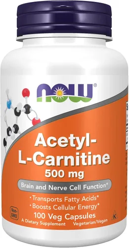 Vista 12 de Cápsulas Now Foods Alpha de acetil l-carnitina, 0.01 onzas, ANO-1004, 1, 1