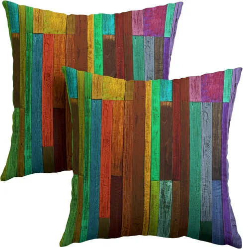 Vista 46 de Fundas de almohada tribales marrones - Juego de 2 fundas de almohada étnicas 40x40 cm azteca geométrica para decoración de sofá, cama, hogar
