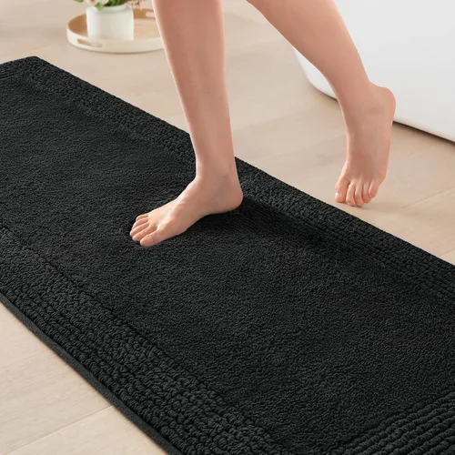 Vista 18 de Madison Park Splendor - Alfombra de baño reversible 100% algodón con mechones - 3000 GSM calidad hotelera lujosa felpa de pelo medio alfombrilla