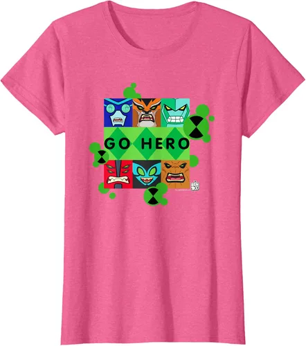 Vista 56 de Ben 10 Go Hero - Camiseta, Azul / Patchwork, S