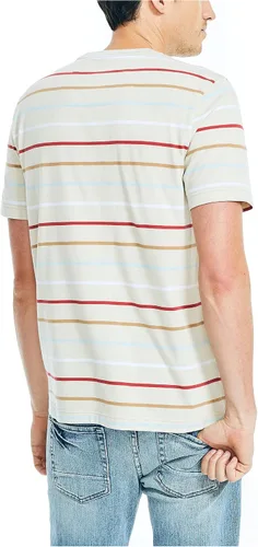 Vista 4 de Nautica Camiseta a rayas para hombre hecha de forma sostenible