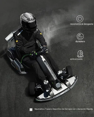 Vista 5 de Electric GoKart Pro / Pro2 and Gokart Bundle Rear Tire Compatible with Ninebot by Segway Gokart Kit(with Ninebot S Max), Go Kart Pro 2 Quick Release
