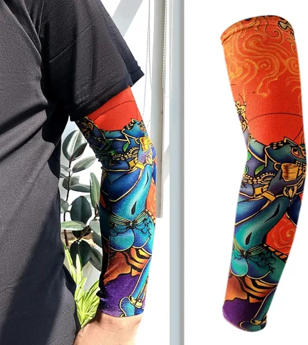 Vista 5 de Aresvns Funda de tatuaje para hombres y mujeres, mangas de brazo con protección solar UV