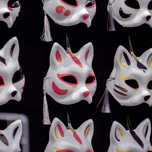 Vista 7 de Qavctw DIY White Masks Paper Cosplay Christmas Party Mask Unpainted Plain Craft Masquerade Masks