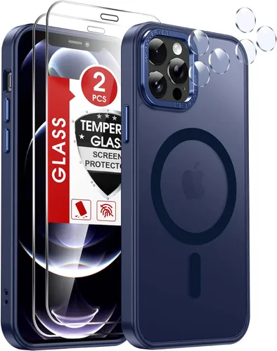 Vista 13 de LeYi Funda para iPhone XR: con protector de pantalla X2 + 2 funda para cámara [compatible con MagSafe] Funda protectora magnética i iphoneXR