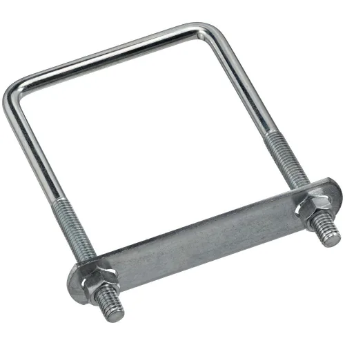 Vista 6 de National Hardware - Perno cuadrado en U de tamaño de madera, #664-3/8" x 3-5/8" x 4", Zinc Tamaño para envolver madera nominal y tubo rectangular