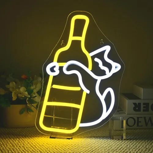 Vista 10 de Juego de 2 letreros de neón de plátano y limón (1 luz de plátano + 1 luz de limón) Luces de neón de frutas para decoración de pared, habitación