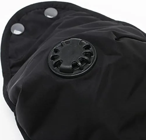 Vista 4 de JXGSGOGO Gorro de invierno cálido con máscara Ushanka, Negro, L