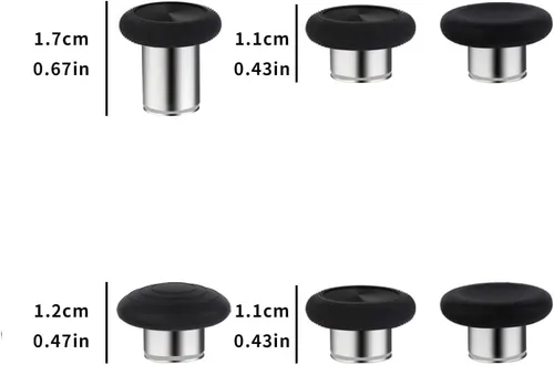 Vista 3 de HYY - Juego de 6 interruptores magnéticos analógicos de repuesto para Xbox One Elite Controller Series 2 (modelo 1797)