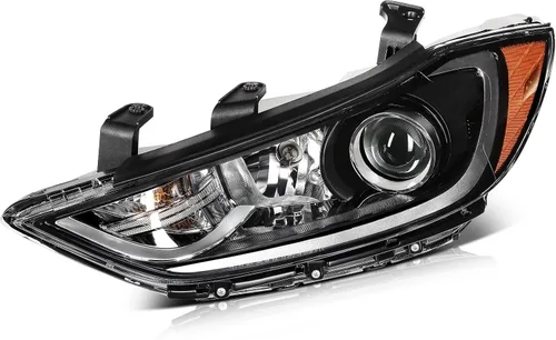 Vista 33 de Conjunto de faros delanteros LSAILON para Hyundai Sonata 2011-2014 Carcasa negra+92101-3Q000+luz alta: H1