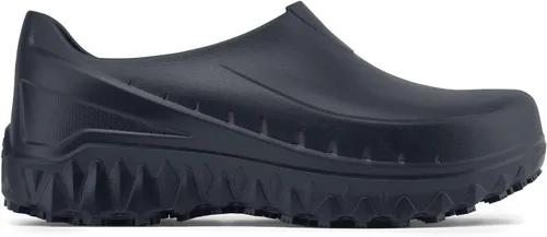 Vista 6 de Shoes for Crews Unisex Slip-Resistant Work Clogs - Comfortable, Non-Slip Work Shoes for Men & Women in Food Service, Healthcare, Hospitality - Negro