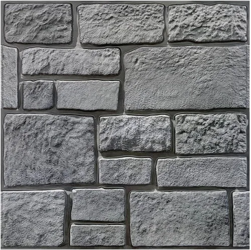 Vista 10 de Commomy Adhesivo de pared 3D de piedra sintética para despegar y pegar, 10 PIEDRA-RP