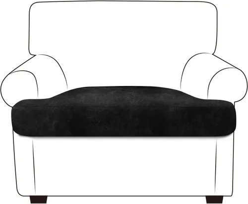 Vista 89 de ANARACHON Fundas de cojín de sofá con aspecto de cuero, juego de fundas de asiento de sofá, protector de muebles para sillón seccional, sofá biplaza