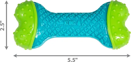 Vista 4 de KONG CoreStrength Bone - Juguete dental masticable para perros, duradero, de varias capas, para juego de enriquecimiento y cuidado dental