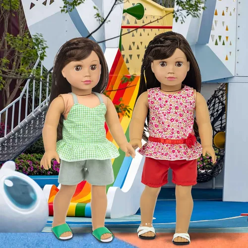 Vista 9 de ZQDOLL Conjuntos de ropa y accesorios para muñecas de 18 pulgadas
