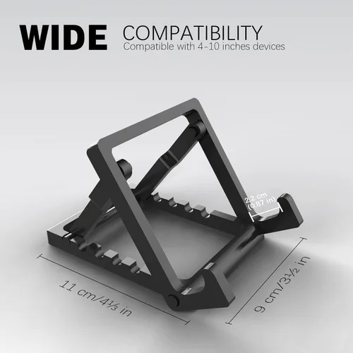 Vista 5 de Base de soporte (actualizada) compatible con Steam Deck, Switch Oled Lite, Logitech G Cloud, base de escritorio antideslizante ajustable de cinco