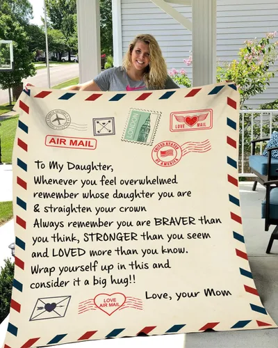 Vista 18 de Pofily Regalos de hija para mamá, manta "to My Daughter", regalos para mamá, abuela, tatarabuela, regalo para mamá, regalo de Navidad, graduación