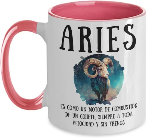 Vista 3 de Aries Signo Zodiacal Regalo para hijado, hijo, mamá, papá