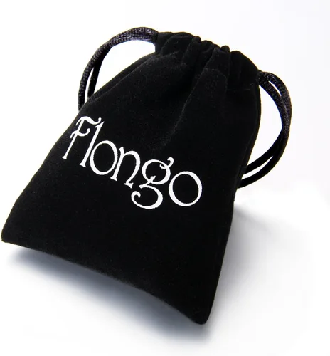 Vista 4 de Flongo Pulsera vintage de acero inoxidable para hombre, con cruz negra, con texto en inglés