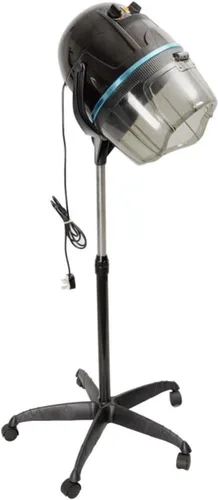 Vista 3 de Secador de pelo vertical profesional estilo salón con altura ajustable, temporizador y ajustes de calor variables para un secado uniforme