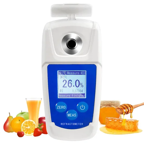 Vista 7 de Refractómetro digital Brix de alta precisión con ATC para prueba de contenido de azúcar 0-55% Brix Tester Brix Meter para agua potable Bebida Jugo