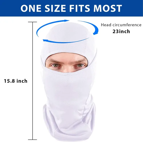 Vista 4 de SHEVERCH Máscara de esquí para hombres y mujeres, pasamontañas, transpirable, protección UV, fútbol, correr, montar en motocicleta, ciclismo