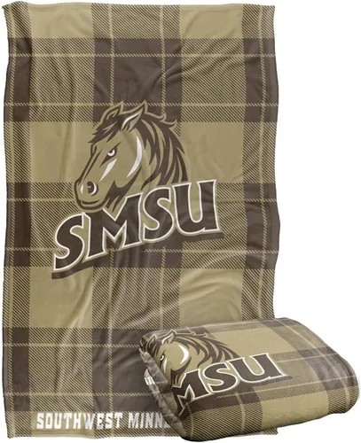 Vista 219 de LOGOVISION St John's University Campus Plaid Spirit Silky Touch Manta súper suave 36 x 58 pulgadas