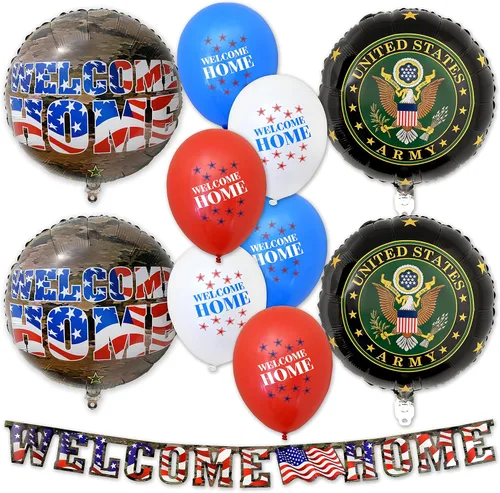 Vista 11 de Havercamp Fiesta oficial del ejército de los Estados Unidos para 16 invitados; incluye 16 platos y servilletas de 7 pulgadas - Logotipo