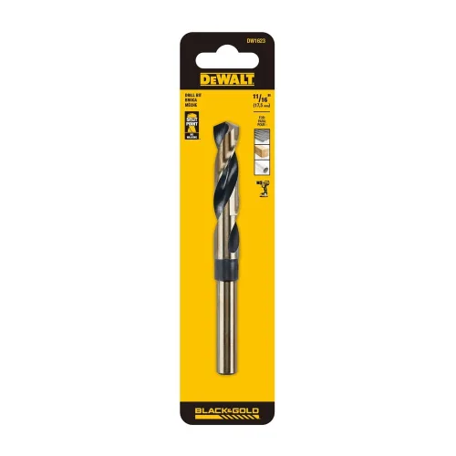 Vista 7 de DEWALT DW1620 - Broca helicoidal de óxido negro de 9/16 pulgadas con vástago reducido de 1/2 pulgada