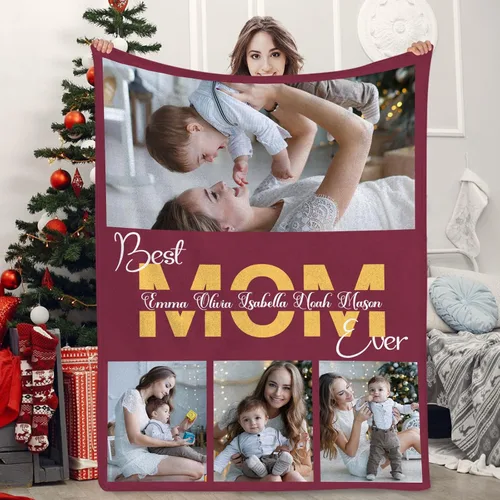 Vista 11 de Manta personalizada con fotos, texto, regalos personalizados para parejas, mantas con mis propias fotos, mantas con fotos personalizadas para niños