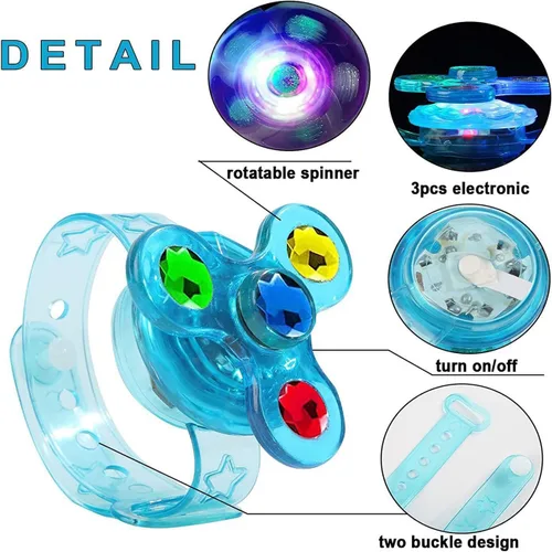 Vista 3 de Recuerdos de fiesta para niños de 4 a 8 a 12 años, pulsera iluminada para bolsas de golosinas, fiestas que brillan en la oscuridad y celebraciones