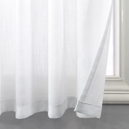 Vista 23 de Pitalk Cortinas de lino para café de 24 pulgadas de largo, con bolsillo trasero, plisadas, estilo bohemio, granja, cocina, cortinas para ventana