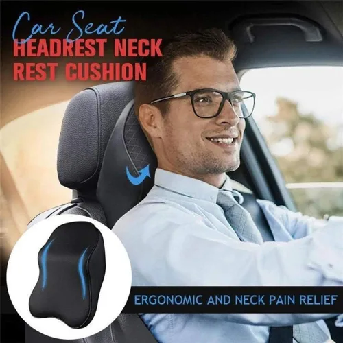 Vista 2 de Cojín para reposacabezas de asiento de automóvil, almohada para el cuello del asiento del automóvil, almohada de cuello de espuma viscoelástica 100%
