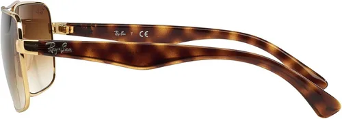 Vista 4 de Ray-Ban RB3483 - Gafas de sol cuadradas de metal para hombre