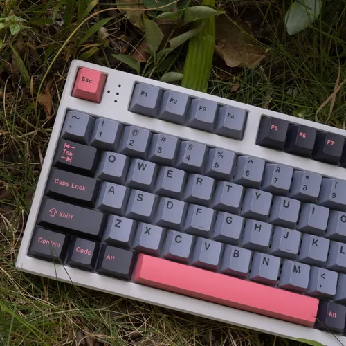Vista 3 de mintcaps Juego de 173 teclas Cherry Profile Doubleshot Custom Negro Gris Rosa Teclado Mecánico 60% 65% 75% 95% Cherry MX