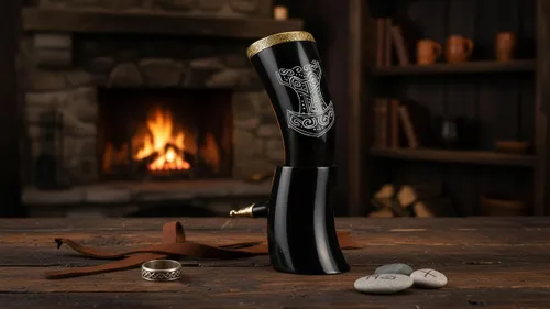 Vista 9 de Tazas de cuerno de Thor para beber vikingos Tazas para vino cerveza estilo vikingos regalo para hombres Cumpleaños Navidad Fiesta
